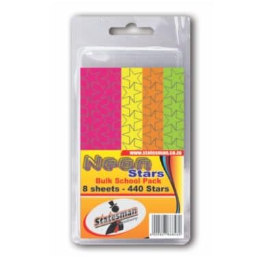 Neon Stars Pack Of 440 - Special Offer