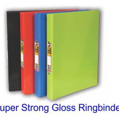 A4 Ring Binder Black Gloss