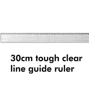 Statesman 30cm Line Guide Ruler - Ideal For Technical Drawing