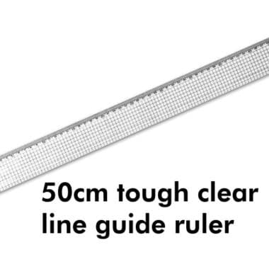Statesman 50cm Line Guide Ruler - Ideal For Technical Drawing