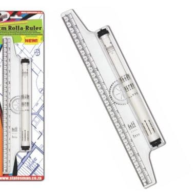 Statesman 30cm Rolling Ruler - Ideal For Technical Drawing