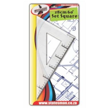 Statesman 60 Degree Set Square 28cm