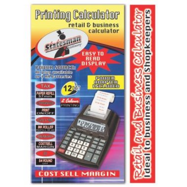 Calculator Electronic 2 Colour Printing Tax Functional