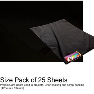 Project Boards A2 – 25 Sheets Black
