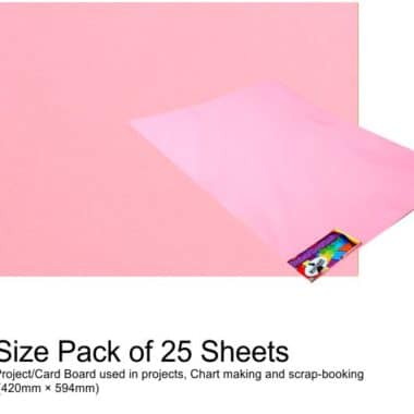 Project Boards A2 -25 Sheets Pink