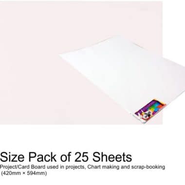 Project Boards A2 - 25 Sheets White