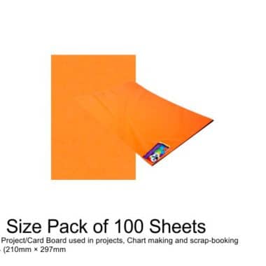 Project Boards A4 – 100 Sheets Orange
