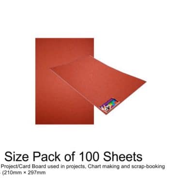 Project Boards A4 – 100 Sheets Red