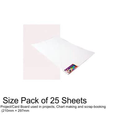 Project Boards A4 -25 Sheets White