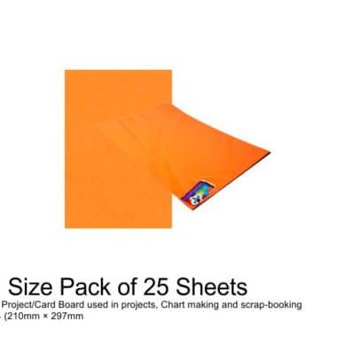 Project Board A4 – 25 Sheets Orange