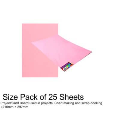 Project Board A4 – 25 Sheets Pink