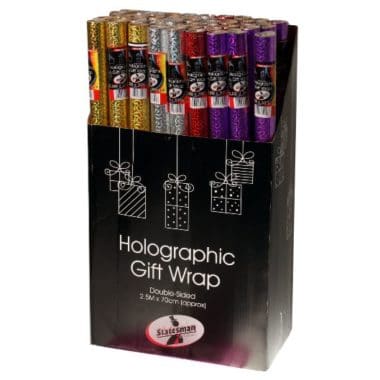 Covers Holographic Gift Wrap 2.5m X 700mm