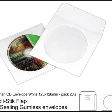 Statesman Envelopes CD White 20 - Pack
