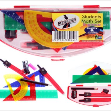 Math Set 9 Piece Budget Basic plastic