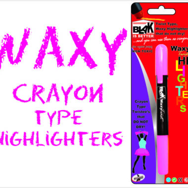 Blak Brand Twist Waxy Highlighter Pink - Ideal For Kids - Non Toxic