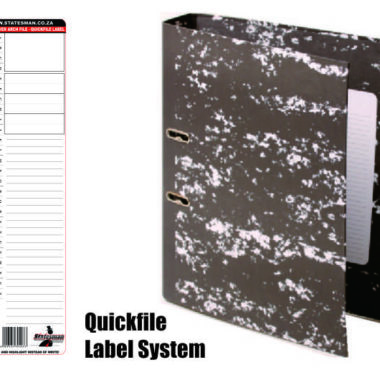 A4 Lever Arch File Black Mottled Cardboard (No Delivery, Collection only)