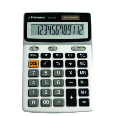 Calculator Statesman 12 Digit Desktop  - Ideal For Offices