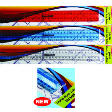 Statesman 30cm Finger Grip Rulers