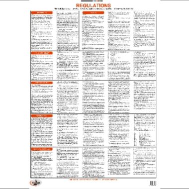 Wall Chart Occupational/Regulation A1 Size (Laminated)