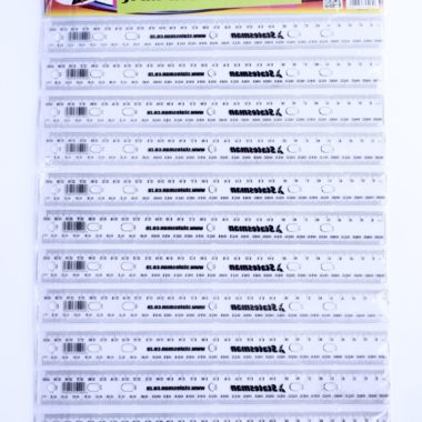 Statesman 30cm Clear File Rulers 12 Pack - Special Offer !!!