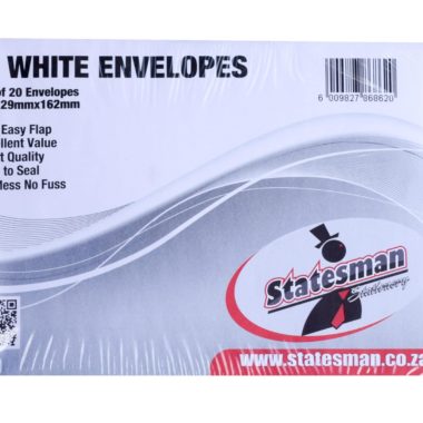 Statesman Envelopes C5 White 20 - Pack