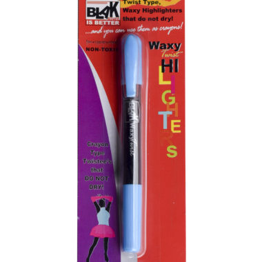 Blak Brand Twist Waxy Highlighter Blue – Ideal For Kids – Non Toxic