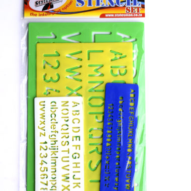 A-Z Stencil 3PC Assorted Sizes