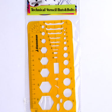 Technical Drawing Stencil - Nuts & Bolt