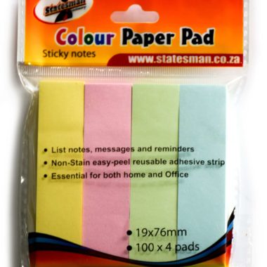 Statesman Colour Paper Pad 4's