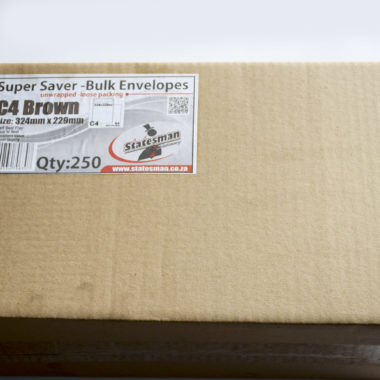 Statesman Envelopes C4 Brown Box of 250 - Pack