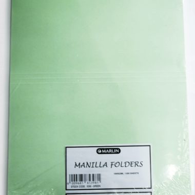 Manilla Folders 9266 Green 100’s