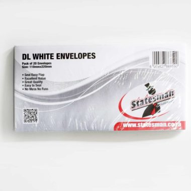 Statesman Envelopes DL White 20 - Pack