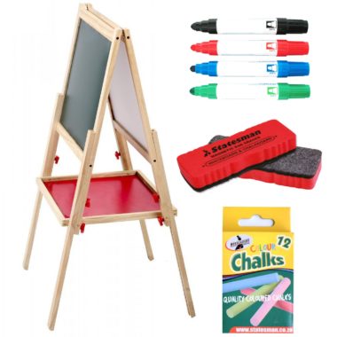 Whiteboard and chalkboard 2 in 1 (With Accessories, Special offer)
