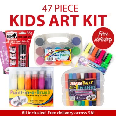 47 Piece Kids Art Kit