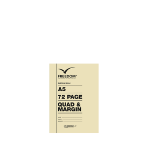 Freedom A5 72 Pages College Exercise Book Quad and margin (Blocks)