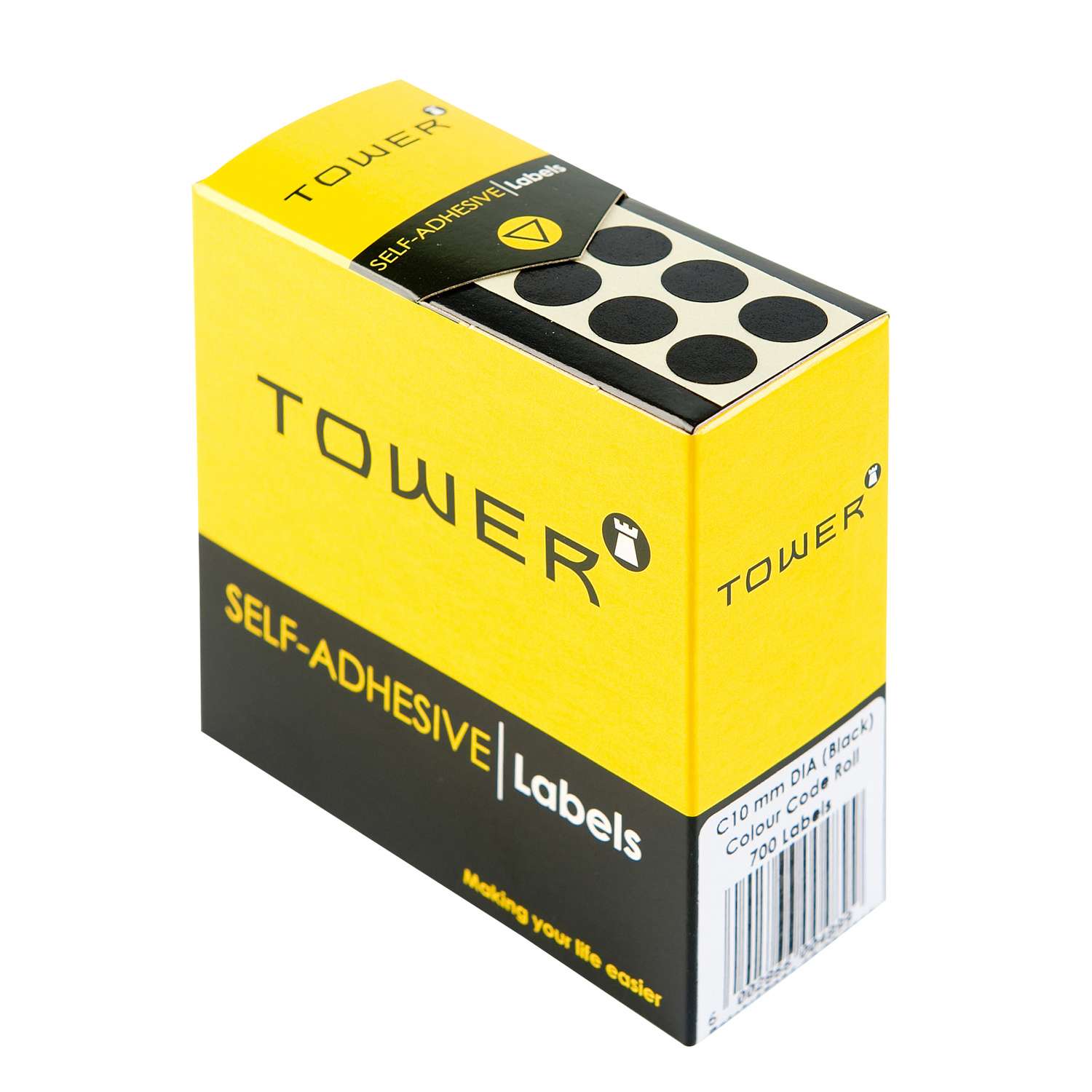 Tower C10 Colour Code Rolls Black