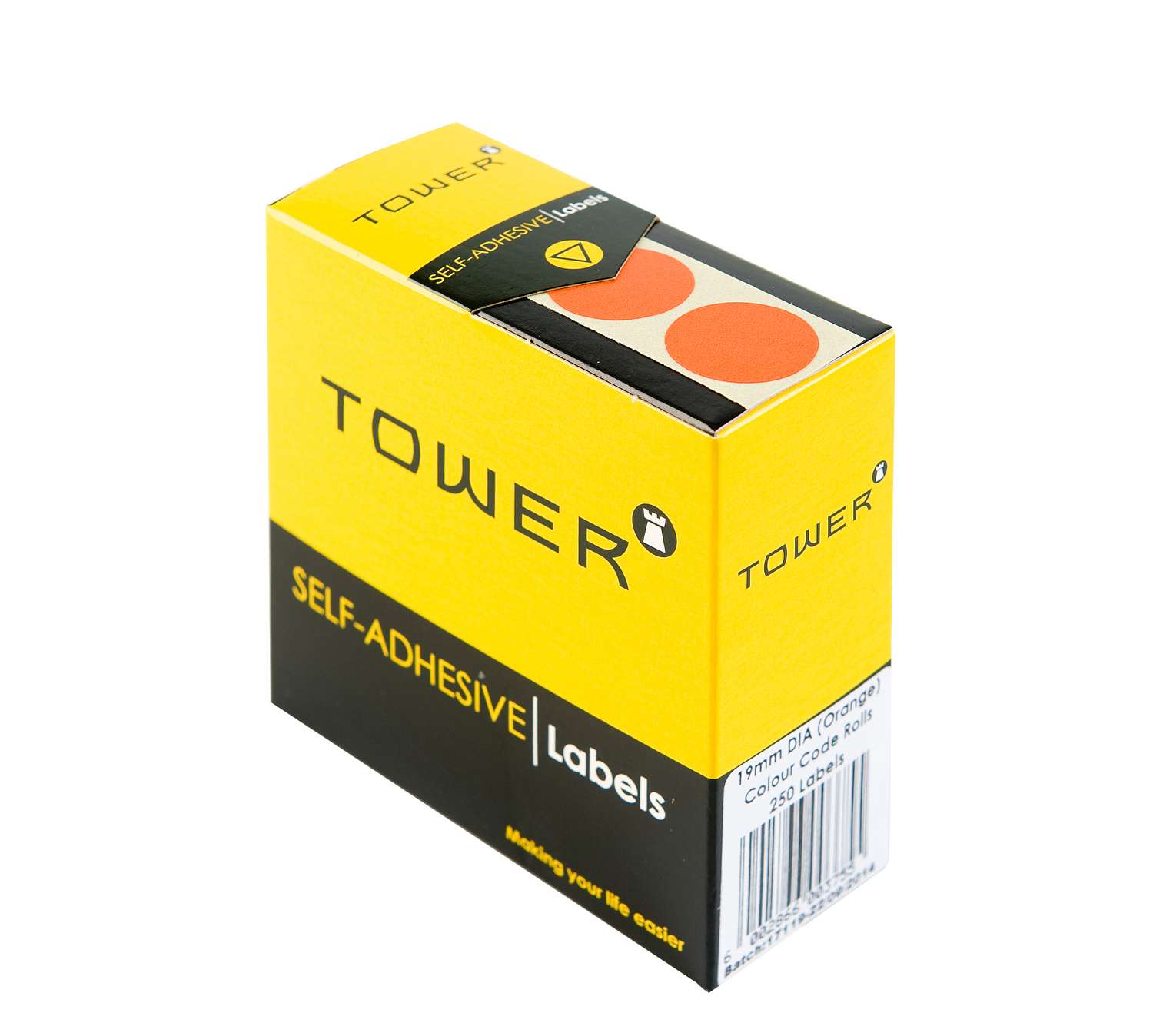 Tower C19 Colour Code Rolls Orange