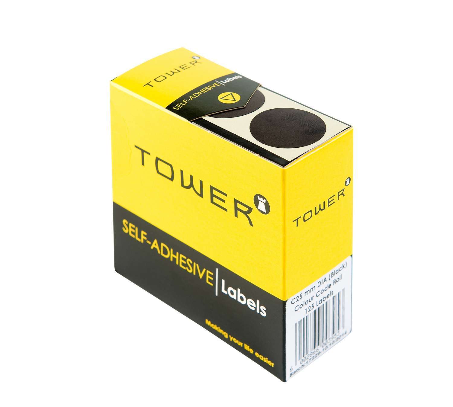 Tower C25 Colour Code Rolls Black