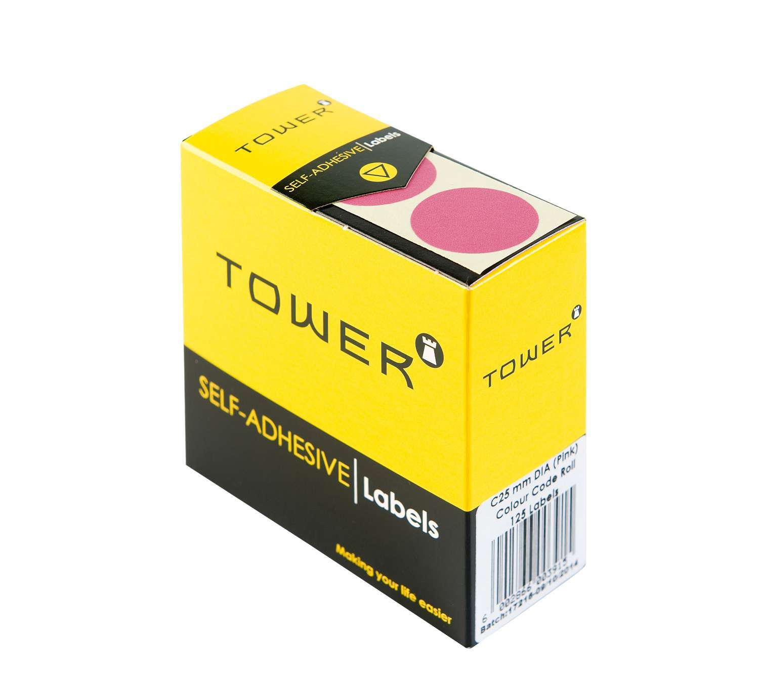 Tower C25 Colour Code Rolls Pink