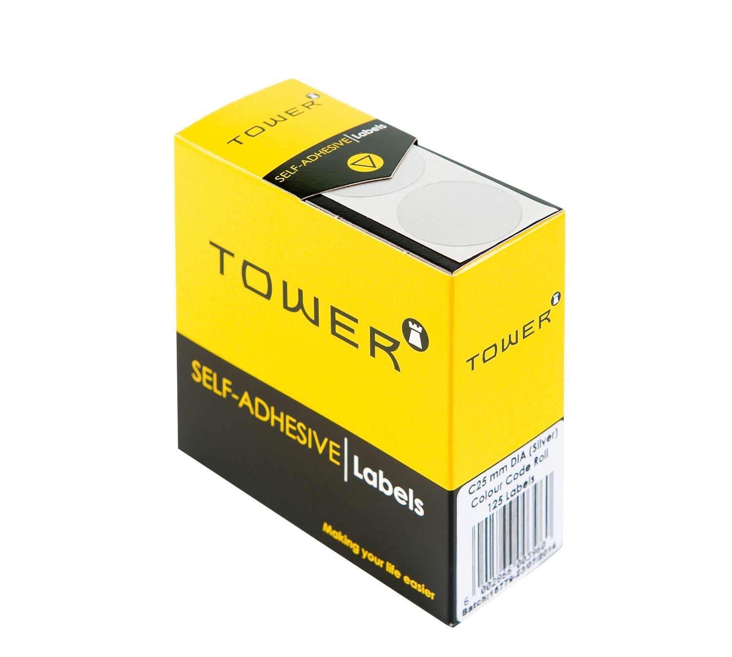 Tower C25 Colour Code Rolls Silver