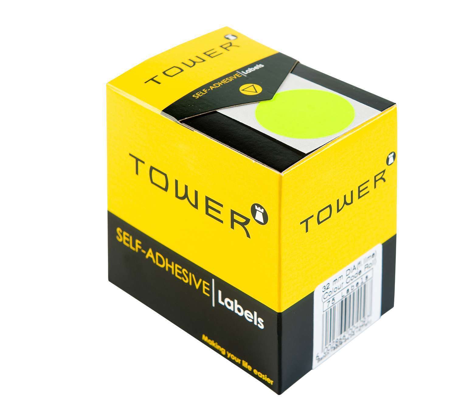 Tower C32 Colour Code Rolls Flu Lime