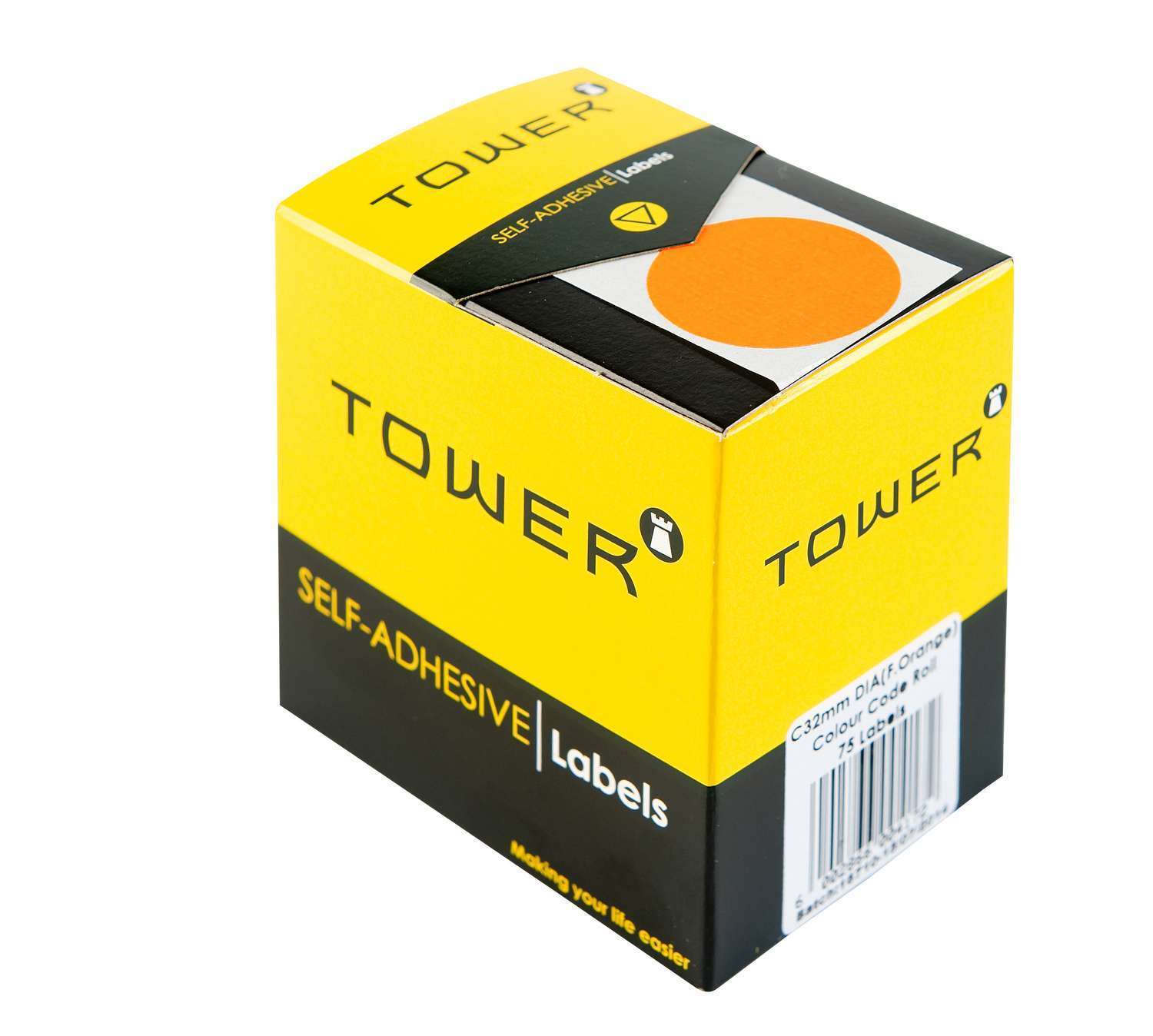 Tower C32 Colour Code Rolls Flu Orange