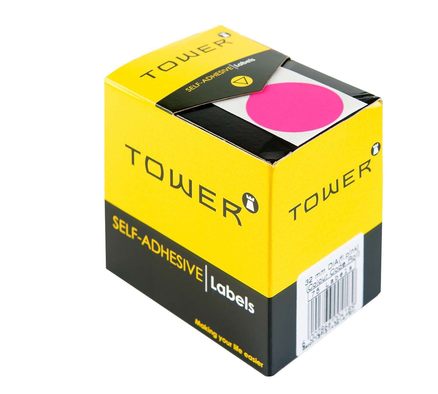 Tower C32 Colour Code Rolls Flu Pink