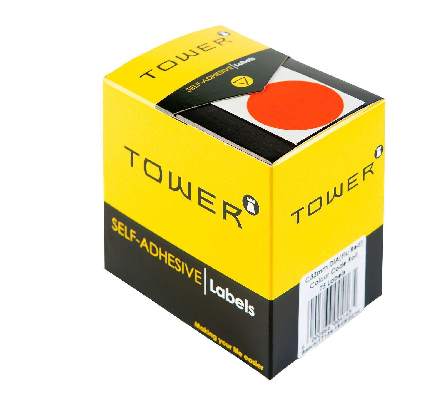 Tower C32 Colour Code Rolls Flu Red