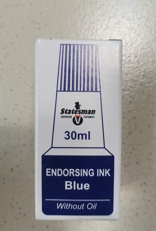 Statesman Endorsing Ink Blue 30ml
