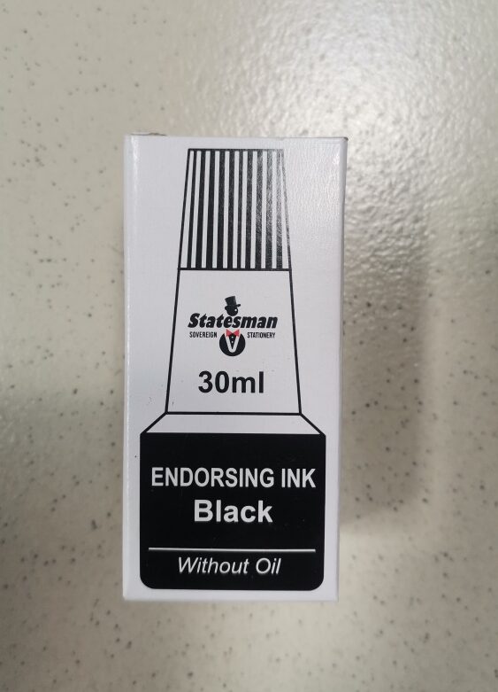 Statesman Endorsing Ink Black 30ml