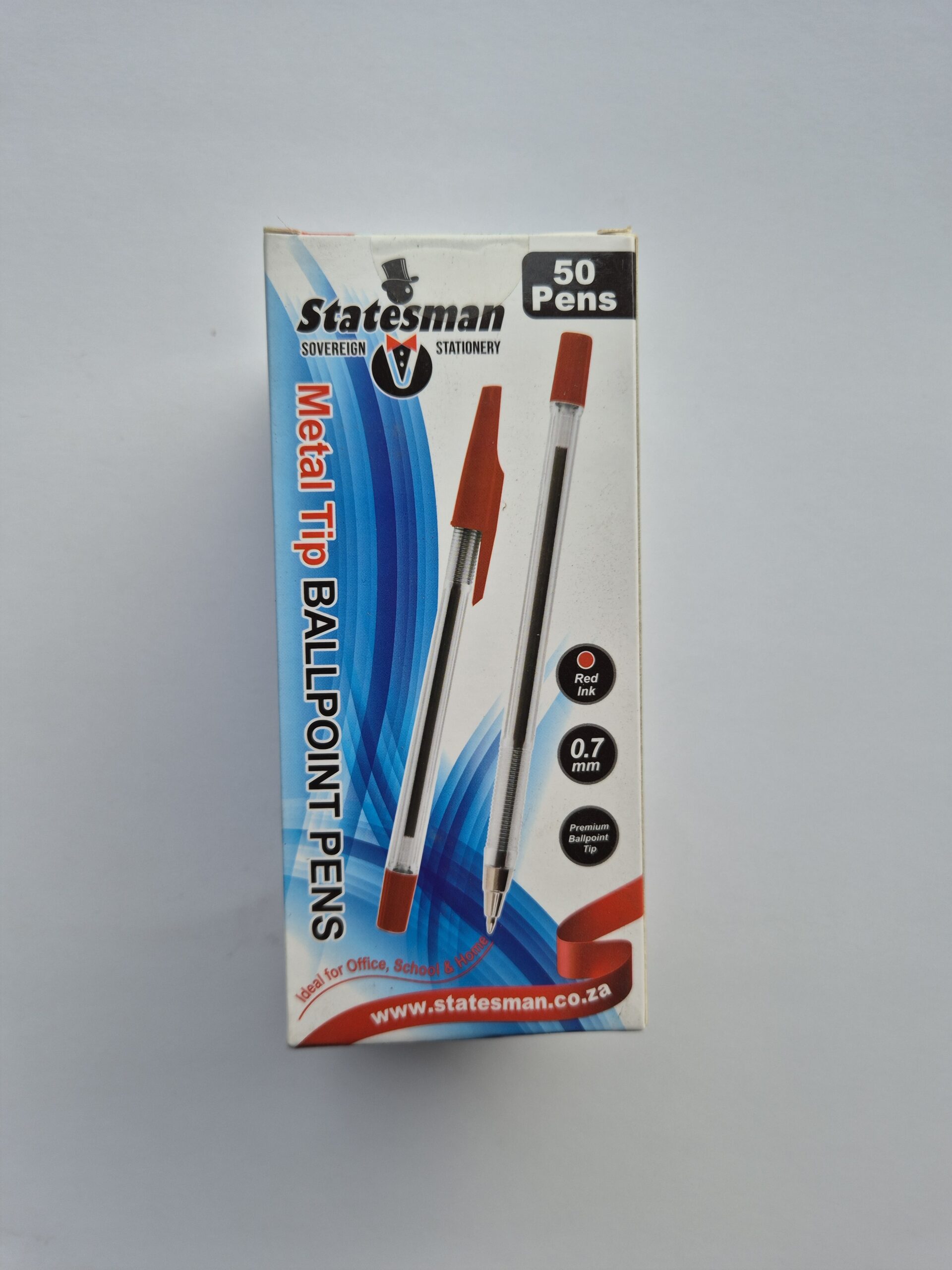 Statesman Ballpoint Pens 50's Red 0.7 - Special Offer !!!