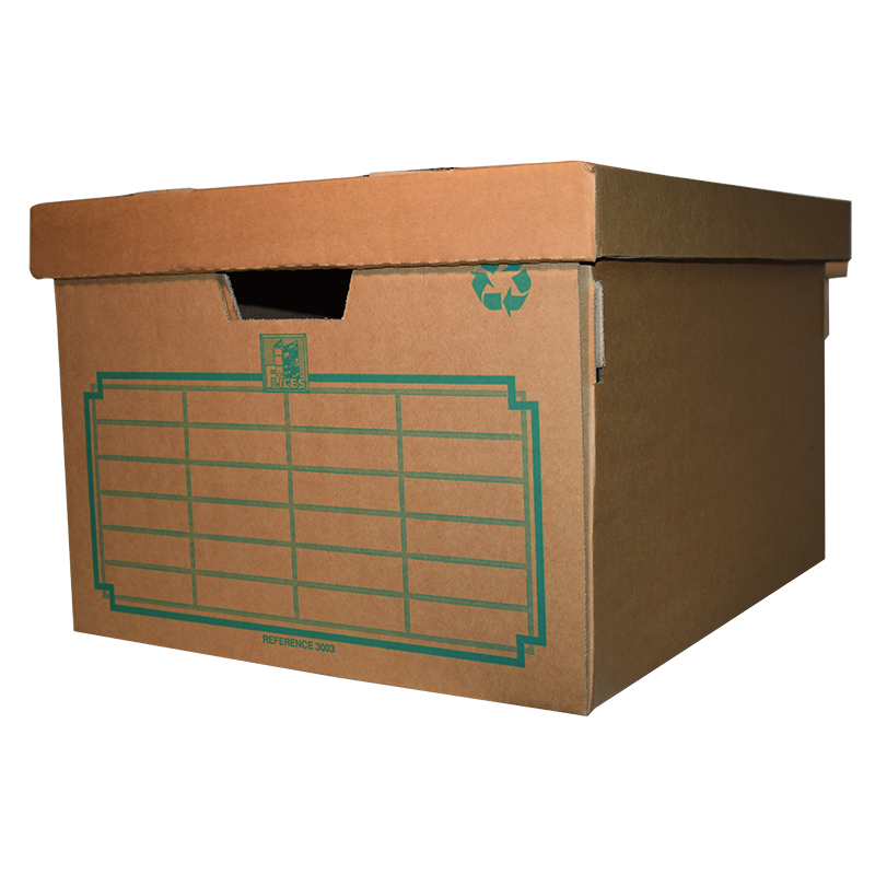 Flamingo Archive Storage Boxes 2 Pack Corrugated (holds +/-5 Lever Arch Files)