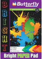 Butterfly A4 Bright Paper Pad Assorted Colours 50s