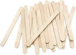Dala Wooden Thin Ice Cream Sticks 50 Pack